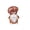 Brown, variant on Esaierr 8x5inch Cute Doll Chef Hat Coffee Cup Doll Props Dwarf Standing Doll Ornaments