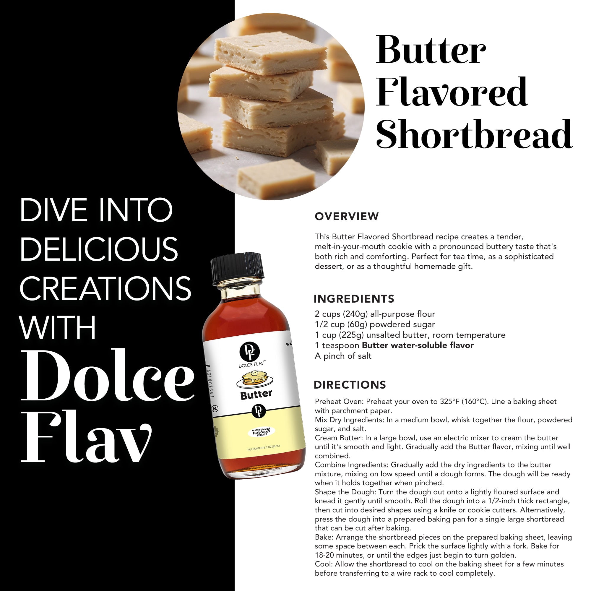 Dolce Flav - Butter Extract - Sugar & Fat-Free Water Soluble 8 oz