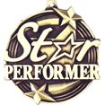 thumbnail image 2 of Star Performer Medals, 2" Gold Diecast Star Performer Medal Award 100 Pack, 2 of 3