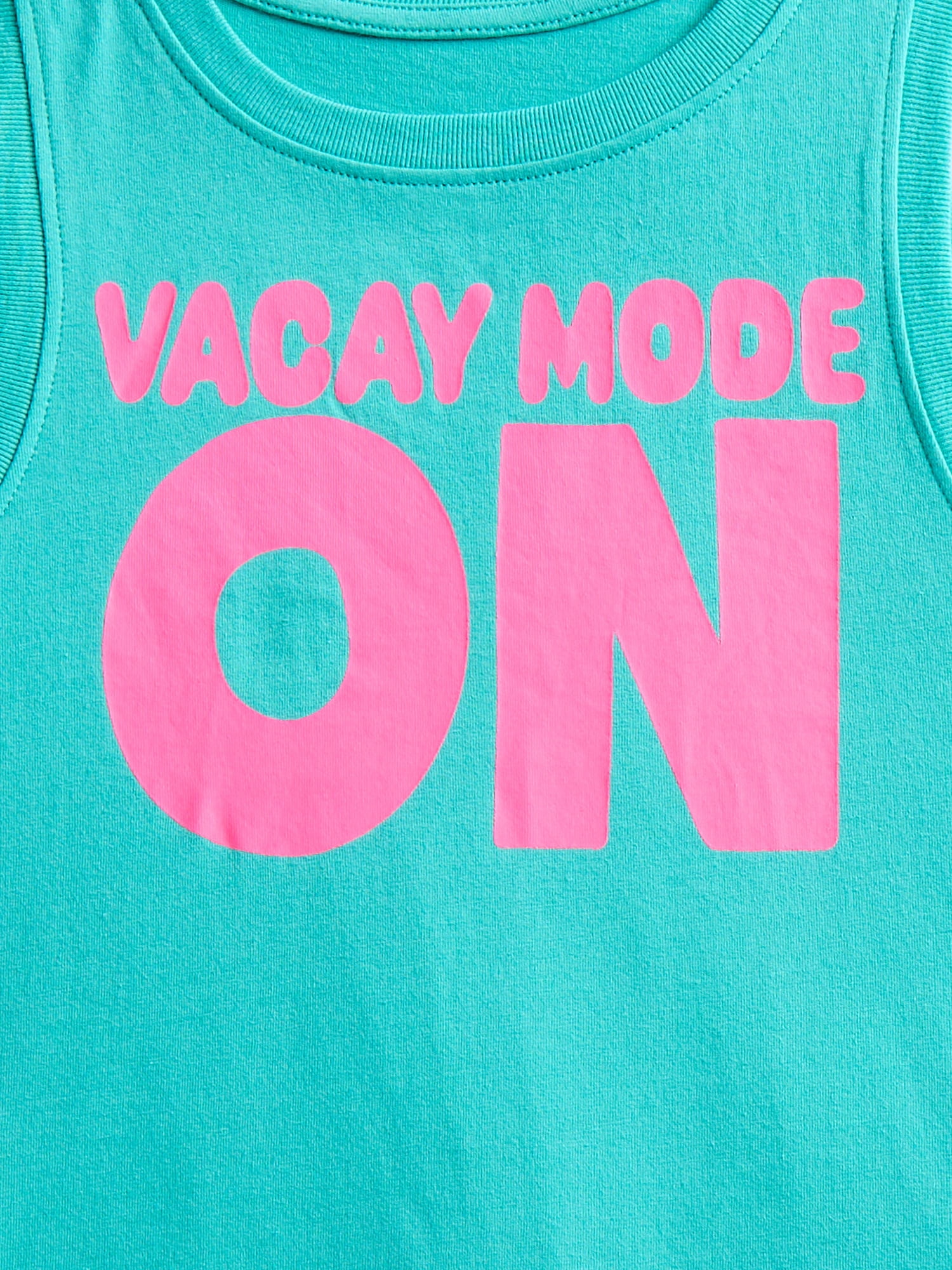 Wonder Nation Girls Vacay Mode Graphic Tank Top, 2-Pack, Sizes 4-16 Plus