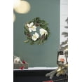 thumbnail image 5 of Wall Hooks, 22" Creamy White Magnolia Wreath, Green,White Home Decor Accessories,Polyethylene Cabinet Knobs, Household Supplies & Décor Accessories, 5 of 6