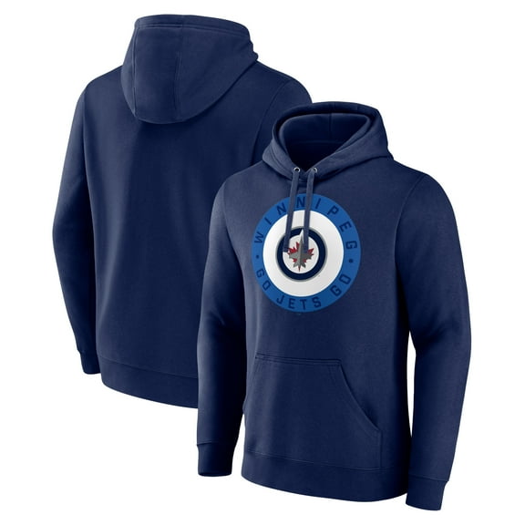 Men's Navy Winnipeg Jets Proclamation Pullover Hoodie