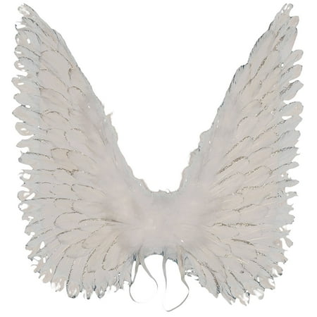Halloween Costume Accessory Large Angel Wings, One Size, White, Angel Style Wings By Loftus International