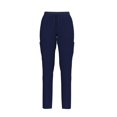 thumbnail image 3 of Stretch Women Nursing Scrubs Set - V Neck Classic Scrubs Medical Uniforms Top Skinny Pants JYC305 NAVY XL, 3 of 6