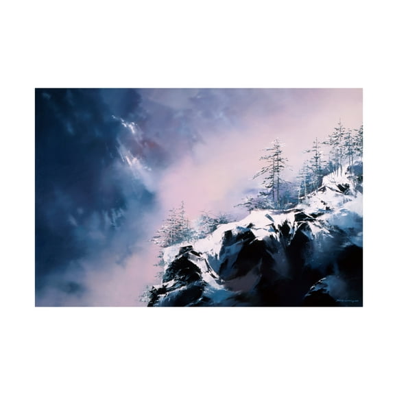 Canvas Wall Art - Thomas Leung 'Winter View' Wall Art for Living Room, Bedroom, or Office Décor by Trademark Fine Art - 19 x 12 Inches