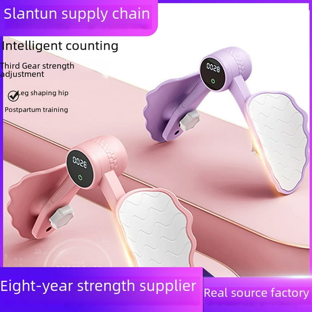 Multifunctional Smart Kegel & Leg Trainer with 360° Rotation, Upgraded Resistance, Timing Feature, Compact 24.5*14*6.5cm Size for Fitness/Beauty, Universal Fit, Monet Pink (No Counter, Tax Included)