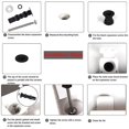 thumbnail image 3 of Toilettensitzschrauben Toilettensitzscharniere Schrauben Toilettensitzbeschläge Befestigungen Gummischarniere Befestigungsloch für passend für alle To, 3 of 5