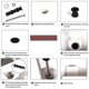 thumbnail image 3 of Toilettensitzschrauben Toilettensitzscharniere Schrauben Toilettensitzbeschläge Befestigungen Gummischarniere Befestigungsloch für passend für alle To, 3 of 5