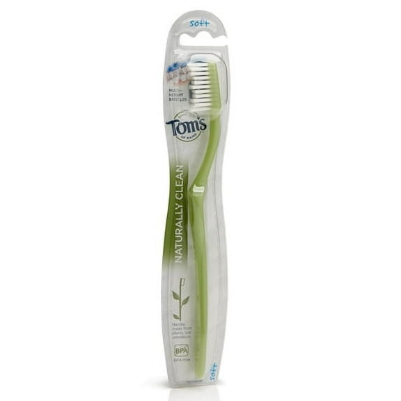 Toms Of Maine Naturally Clean Toothbrush, Soft - 1 Ea, 2 Pack