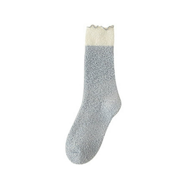 Ohufall Women's Winter Mid Tube Socks With Fleece For Warmth And Cold Protection Fleece Socks