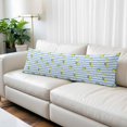 thumbnail image 2 of Cute Lemon Floral Body Pillow Cover 20 x 60 Inch Decorative Pillow Cover Farmhouse Blue White Striped Lumbar Pillowcase Seasonal Rectangle Cushion Case for Couch Sofa Bed Living Room, 2 of 9