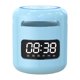 thumbnail image 1 of Altavoz Bluetooth JM01 con Reloj Despertador, Luz Nocturna y Modos de Reproducción Múltiples, Color Azul – Sonido Estéreo 360°, Bluetooth 5.0, Compatible con TF Card, FM y AUX IN, 1 of 7