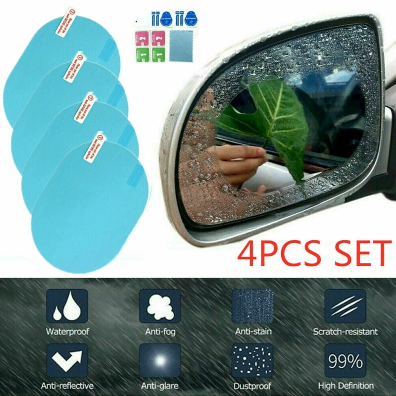 Set Anti-fog Film Accessories Universal Car 4Pcs Rear view Rain Shield Useful