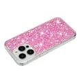 thumbnail image 4 of Compatible with iPhone 13 Pro Max Case Gel Glitter Sparkle Bling Women Girls Cases Cute Rubber Slim Soft Silicone TPU Shockproof Drop Phone Protective Cover for iPhone 13 Pro Max,Pink, 4 of 7