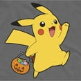 thumbnail image 2 of Men's Pokemon Halloween Trick-or-Treating Pikachu  Tank Top Charcoal Medium, 2 of 4
