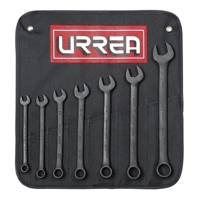 Juego De 7 Llave Combinado Black 12 Puntas En Pulgadas Urrea Urrea 1200HB