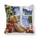 thumbnail image 1 of Christmas 3D Rabbit Cushion Cover Throw Pillow Case Xmas Squares,18x18inch, 1 of 6