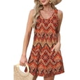 thumbnail image 2 of Qaspx Summer Dresses for Women Beach Sundresses Sleeveless Swimsuit Coverup Dress with Pockets, 2 of 6