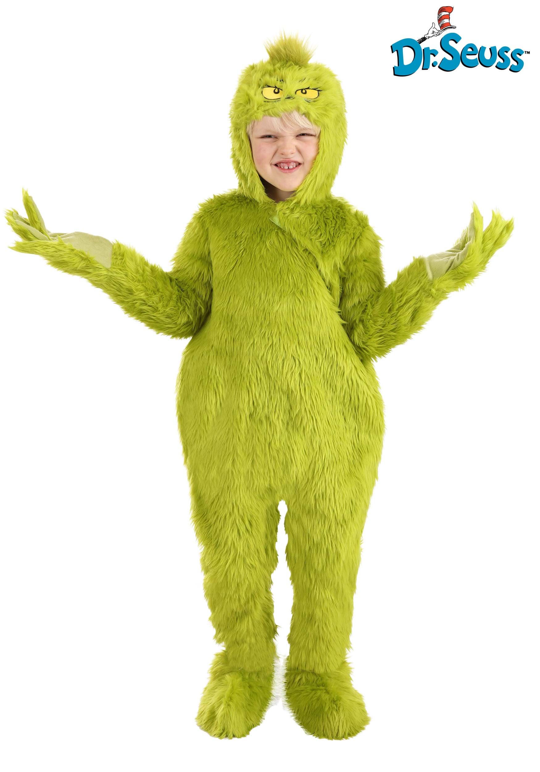 Toddler Classic Grinch Jumpsuit Costume