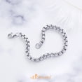 thumbnail image 6 of 555Jewelry 5mm Stainless Steel Box Chain Bracelet for Men & Women, Silver, 8.25 Inch, 6 of 13