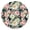 Artistic, variant on Paisley Round Elastic Tablecloth 100% Waterproof Windproof Fitted Table Cover with Scratch-Resistant Surface for Outdoor Dining, Boho Vintage Floral Design
