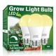 thumbnail image 1 of Paquete De 3 Bombillas De Cultivo Para Interiores A19, Bombilla De Espectro Completo Para Plantas E26, 110 V, 9 W, Reemplaza Hasta 100 W, Bombilla Para Plantas De Interior, Flores, Invernadero, Jardín, 1 of 5