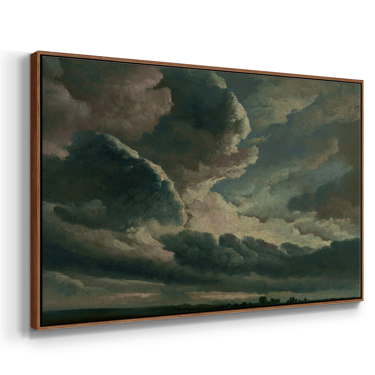 Vintage Landscape-CCXXXVII By Wexford Home Framed in Walnut Wood Gallery Wrapped Canvas 27 in. x 41 in.