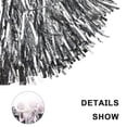 thumbnail image 3 of Cheerleader Pom Poms Squad Cheer Sports Party Dance Accessories (silver), 3 of 5