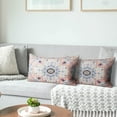 thumbnail image 4 of Boho Throw Pillow Covers 12x20 inch Set of 2 Burnt Pink Terracotta Rust Colored Throw Pillows Boho Home Decor for Bedroom Living Room Couch & Sofa (No Inserts), 4 of 6