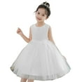 thumbnail image 1 of KAWELL Flower Girls Party Dress Embroidery Sleeveless Rainbow Mesh Tulle Princess Lace Ball Gown Prom, 1 of 6