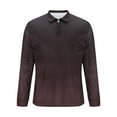 thumbnail image 5 of yillto Big and Tall Shirts for Men Gradient Fashion Sweatshirts Tops Quarter Zipper Pullover Shirt, 5 of 5