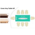 thumbnail image 3 of (4 Pack) Emerald Green Premium Rectangle Heavy-Duty Plastic Table Covers ( Reusable), 3 of 6