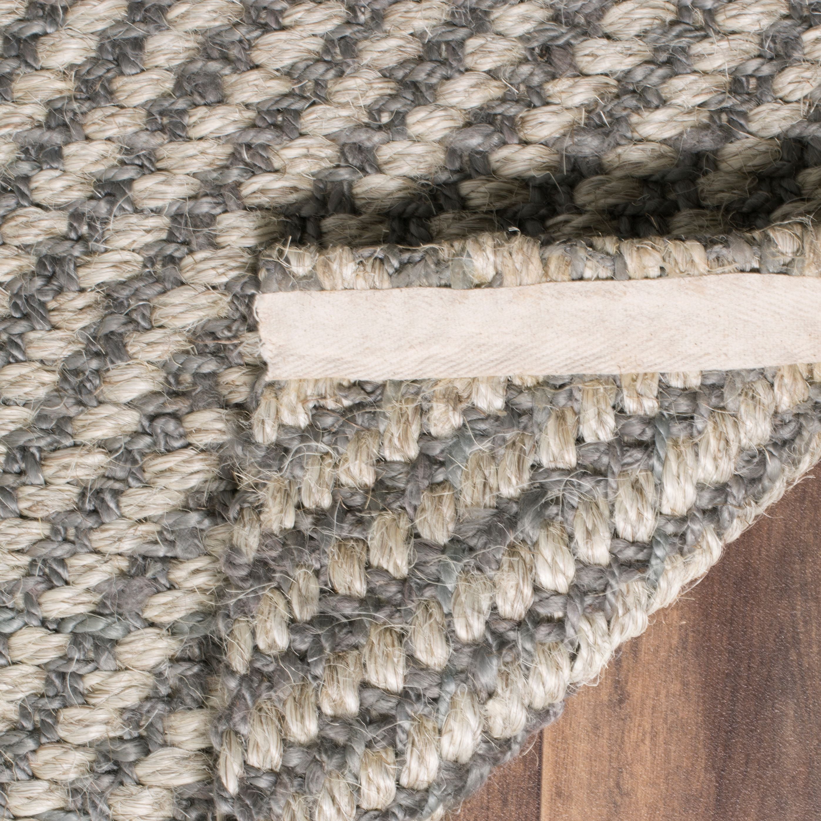 SAFAVIEH Natural Fiber Dilara Braided Area Rug, Natural/Grey, 8' x 10'