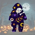 thumbnail image 4 of KHONTS,Halloween Family Sets Hooded Jumpsuit Pajamas Funny Zipper Sleepwears Purple 9M, 4 of 5