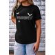 thumbnail image 2 of ABPHQTO Camiseta negra de manga corta con estampado gráfico MUMMY Halloween para mujer, 2 of 5