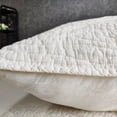 thumbnail image 3 of Gouchee Home Carson Twin Quilt Set – 2-Piece Ivory Bedding Set, Stone-Washed Cotton with Wave Stitch Pattern, Soft All-Season Bedspread with Plush Fill & Matching Pillow Shams, 3 of 7