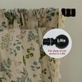 thumbnail image 2 of Vireellx Boho Curtains 96 Inch Length 2 Panels Leaf Semi Sheer Drapes Tassel Rod Pocket Bohemian Bedroom Window Curtain Panels for Living Room Farmhouse Geometric Striped Window Treatment, 2 of 8