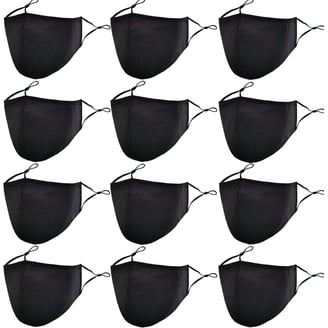 😷 Mascherina Viso Unisex Lavabile Riutilizzabile – Triplo Strato Cotone Nero – Camela Styles - 5