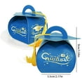 thumbnail image 3 of Clearance Sale! Dusknt Graduation Cap Graduation Decorations Class of 2025 Candy Box with Tassel for 2025 Grad, Graduation Season Candy Packaging Box Blue, 3 of 4
