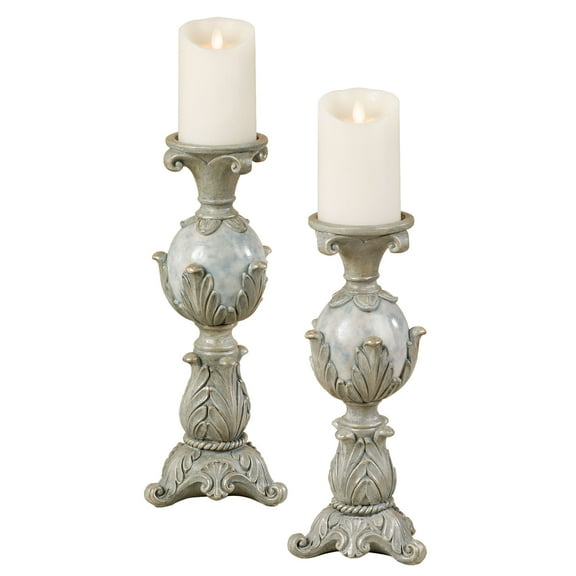 Lionna Candleholders Blue Set of Two Blue Set of 2