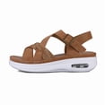 thumbnail image 3 of Pennysue Women Air Cushioned Walking Sandals Comfortable Ankle Strap Support Casual Daily Dress Sandals Platform Shoes, 3 of 7