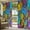 Multicolor, variant on Stained Glass Outdoor Curtains for Patio Waterproof, Grommet Outdoor Privacy Panels, Vintage Abstarct Geometric Pattern Art Weatherproof Outside Curtains for Porch/Cabana 54"Wx95"L, 1 Panel