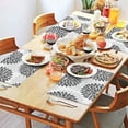 thumbnail image 2 of Gray Floral Pattern Summer Placemats Table Placemats Set Of 4-Linen Kitchen Washable Placemats Table Mats 11.8"x17.7" Non-Slip Heat Resistant, 2 of 6