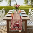 thumbnail image 4 of Table Runners 70 Inches Long Dress Scarves, Red Valentine's Day Farmhouse Coffee/Dining/Kitchen Table Decor, Holiday Table Runner, Love Heart Roses Gnomes Wooden 13x70 Inch, 4 of 9