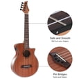 thumbnail image 3 of Ukelele eléctrico Ukelele de concierto Uke eléctrico acústico con ecualizador Ukelele de 23 pulgadas para adultos principiantes con kit de ukele inicial Incluye estuche para ukelele eléctrico Correa a, 3 of 5