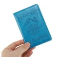 thumbnail image 3 of Unique Bargains 1 Pc Passport Holder Compass Passport Sleeve Sky Blue, 3 of 5