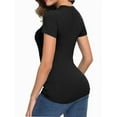 thumbnail image 6 of Fashion Casual Women's Crew neck Short Sleeve T-Shirt Basic Tee Tops, 6 of 6