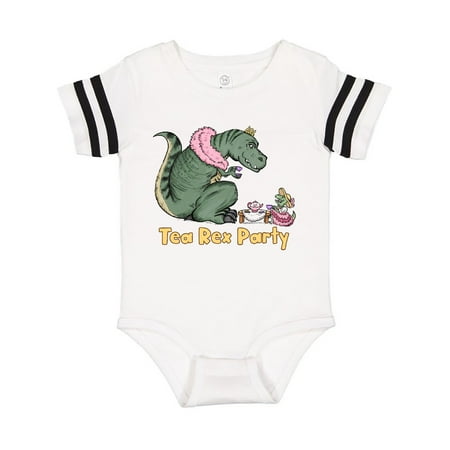 

Inktastic Funny Tea Rex Party Gift Baby Boy or Baby Girl Bodysuit
