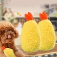 thumbnail image 3 of Bwiyojiz Count 2pcs Stuffed Animals Toys Trendy Shrimp Leg for Pet Interesting Dogs and Cats User-friendly Chewers Barkers Toy, Gifts for Him, Yellow, 3 of 5