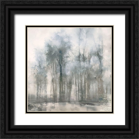 Sommers, Mindy 26x26 Black Ornate Wood Framed with Double Matting Museum Art Print Titled - After the Rain
